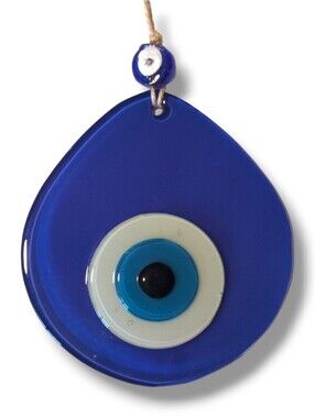 Evil Eye Glass Ornament New